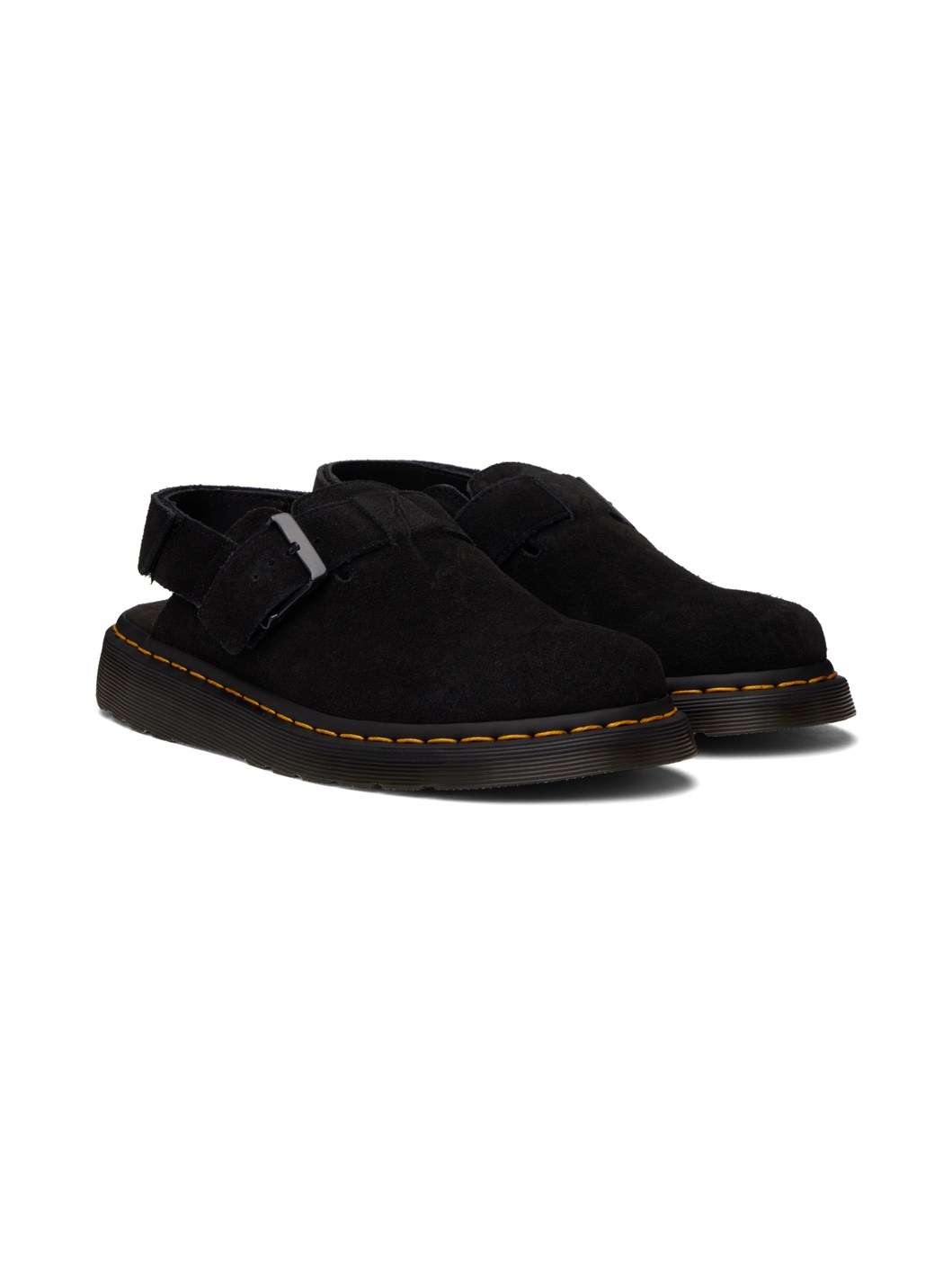 Black Jorge II Suede Slingback Loafers - 4