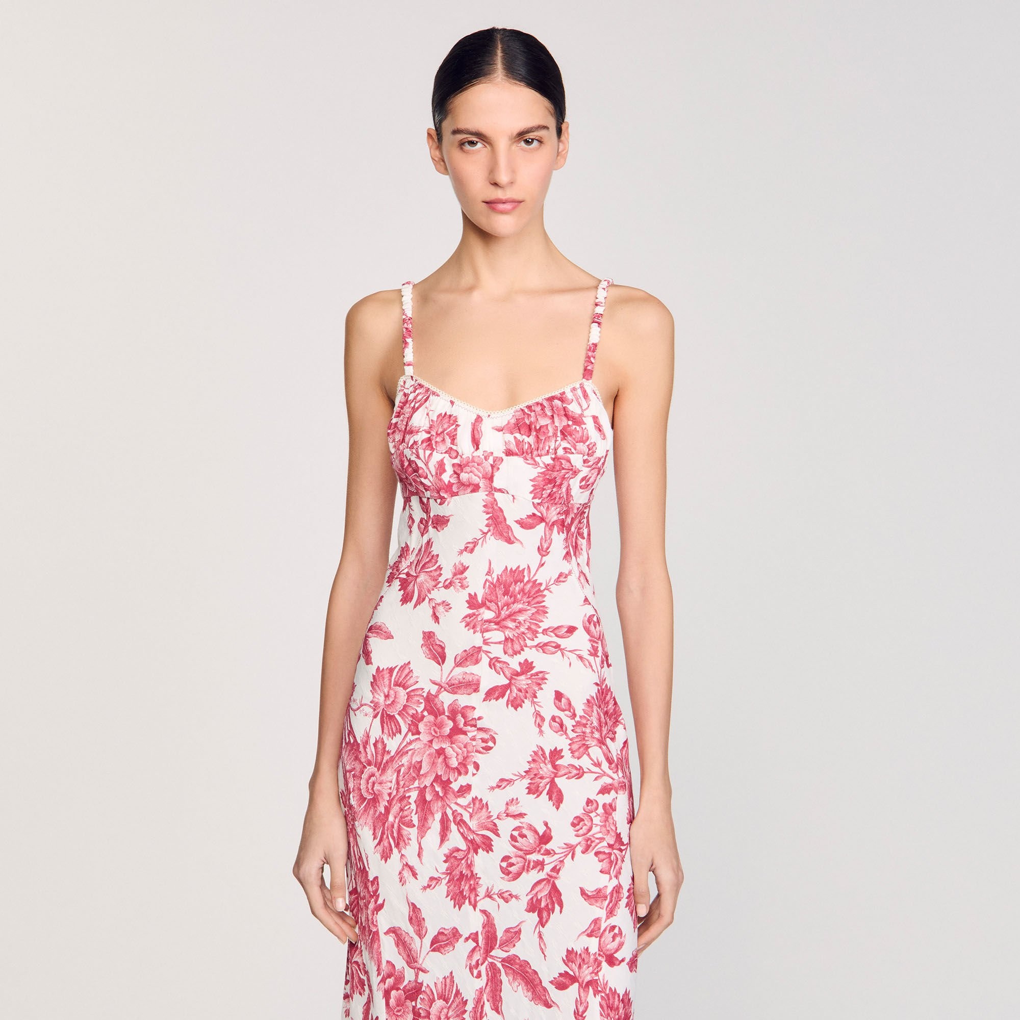 FLORAL PRINT MAXI DRESS - 4