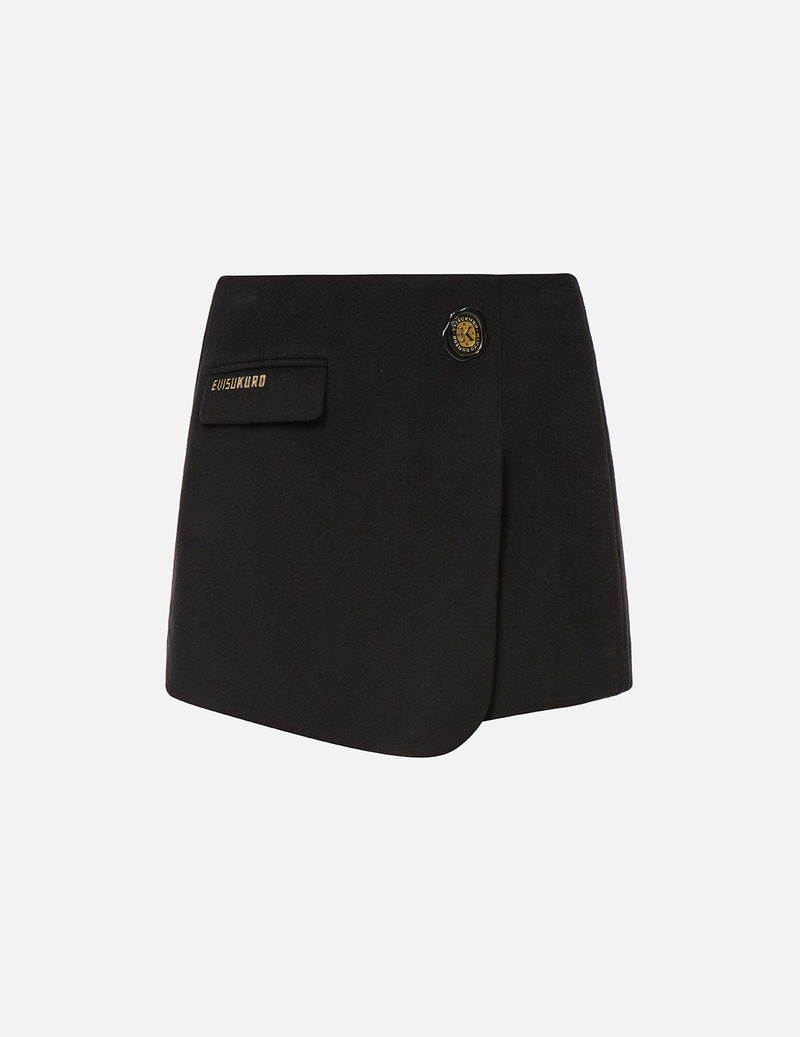 Wax Seal Badge Wrap Front Skort 7