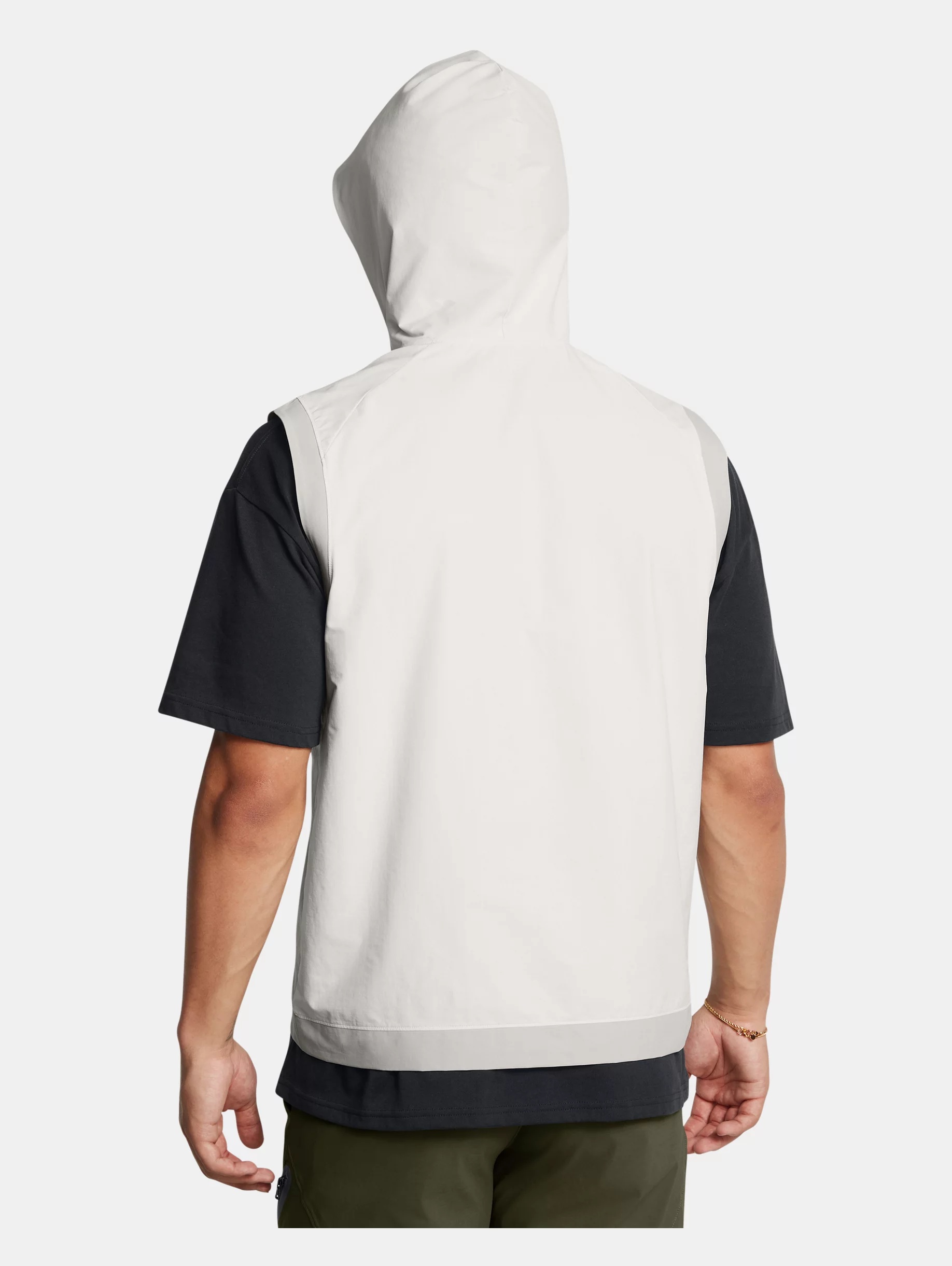 Men's Curry Sleeveless Hooded Vest - 4