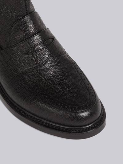 Thom Browne Pebble Grain Leather Penny Loafer Ankle Boot outlook
