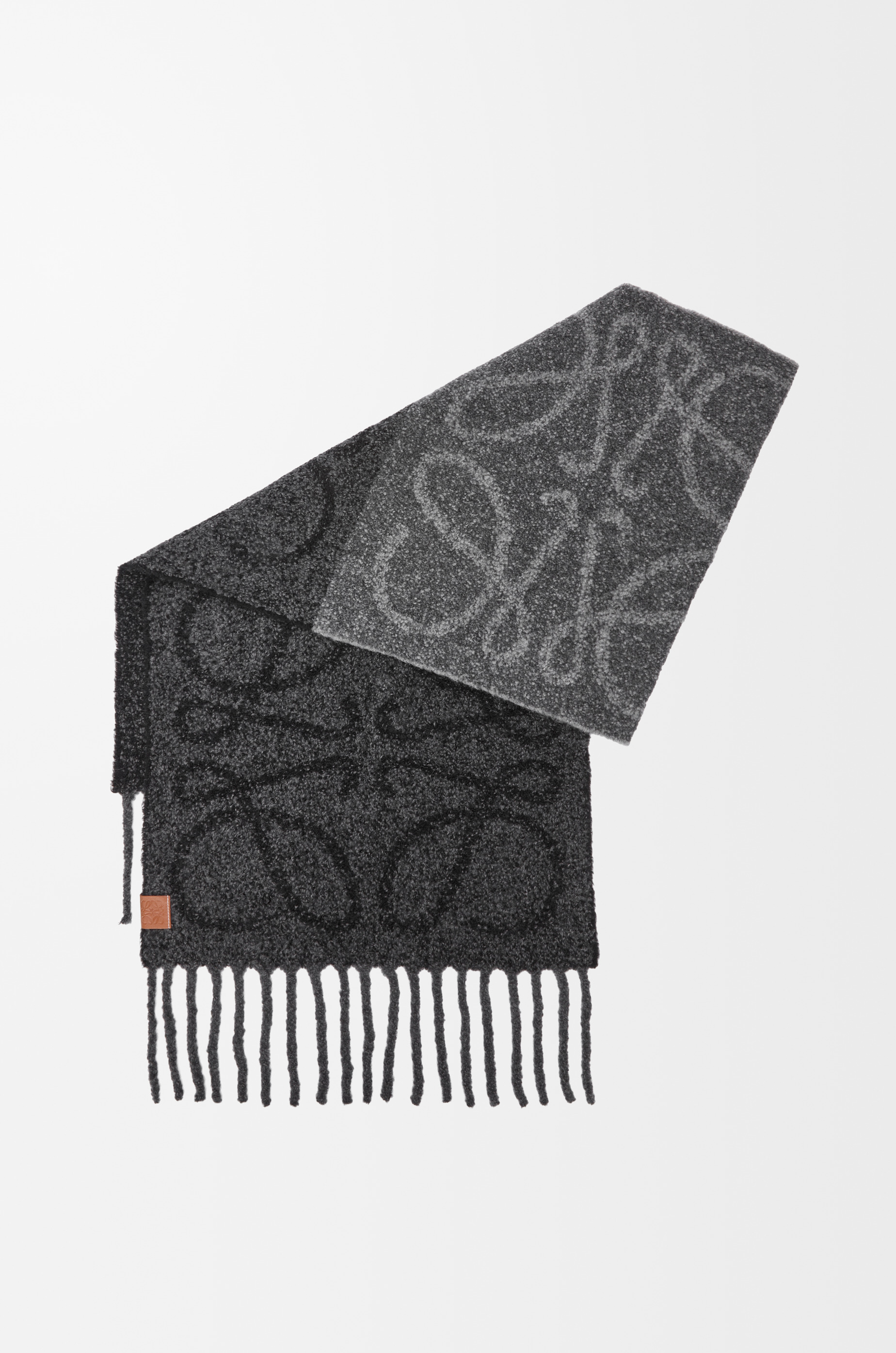 Anagram scarf in alpaca and wool - 2