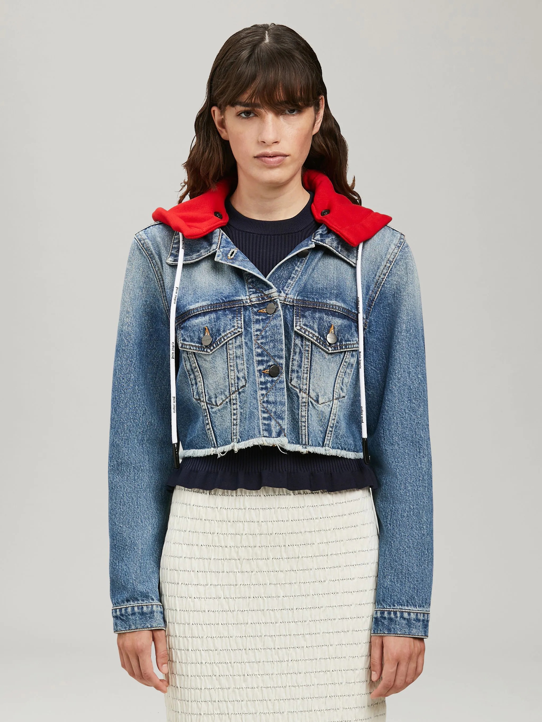 HOODED DENIM JACKET - 3