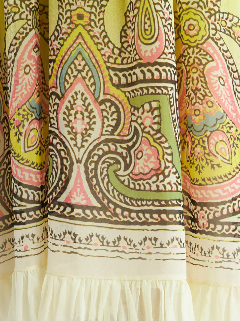 Etro COLOUR SHADED LONG GEORGETTE DRESS outlook