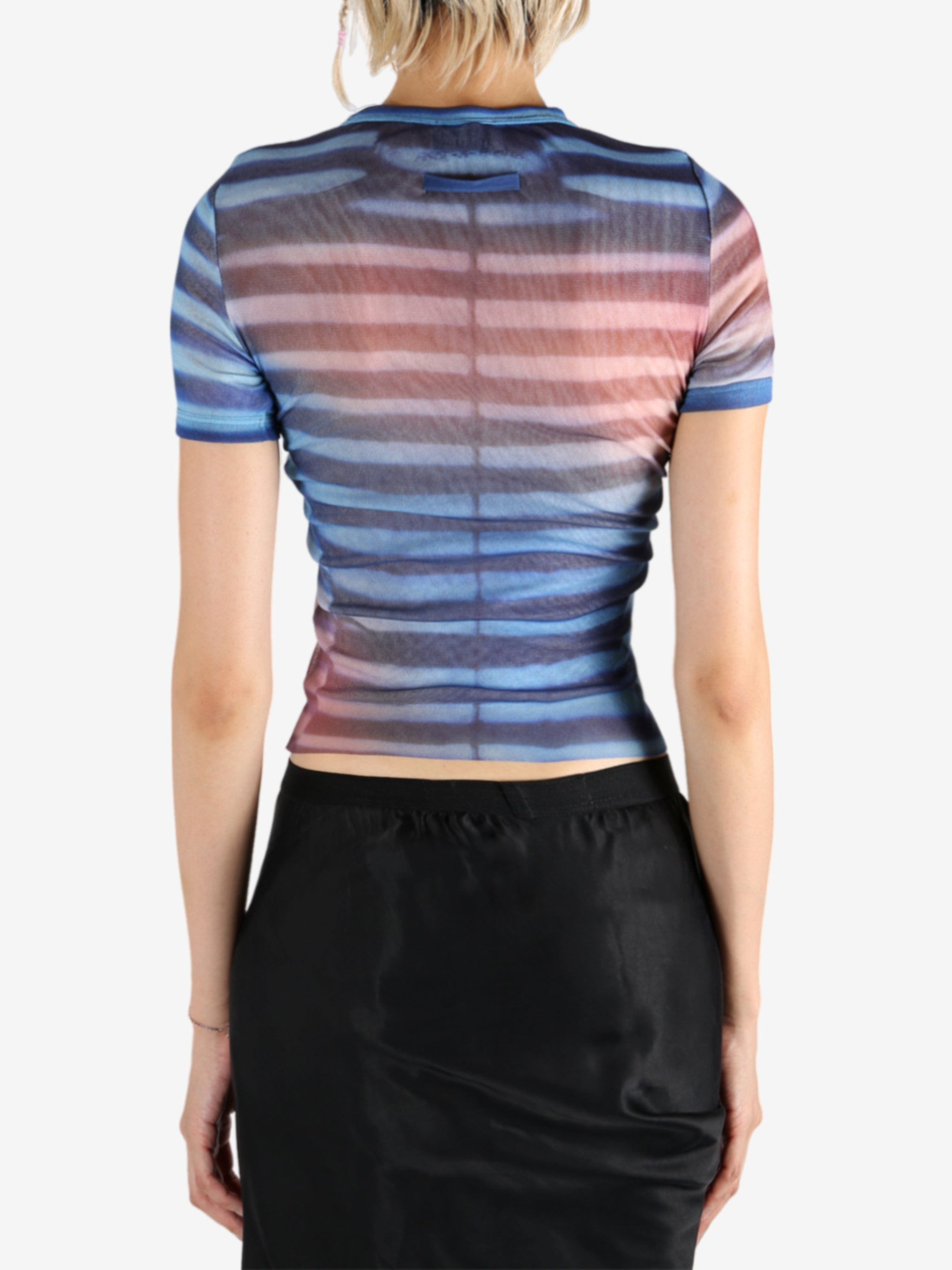 JEAN PAUL GAULTIER - Women Mesh Printed "Air" Tee - 3