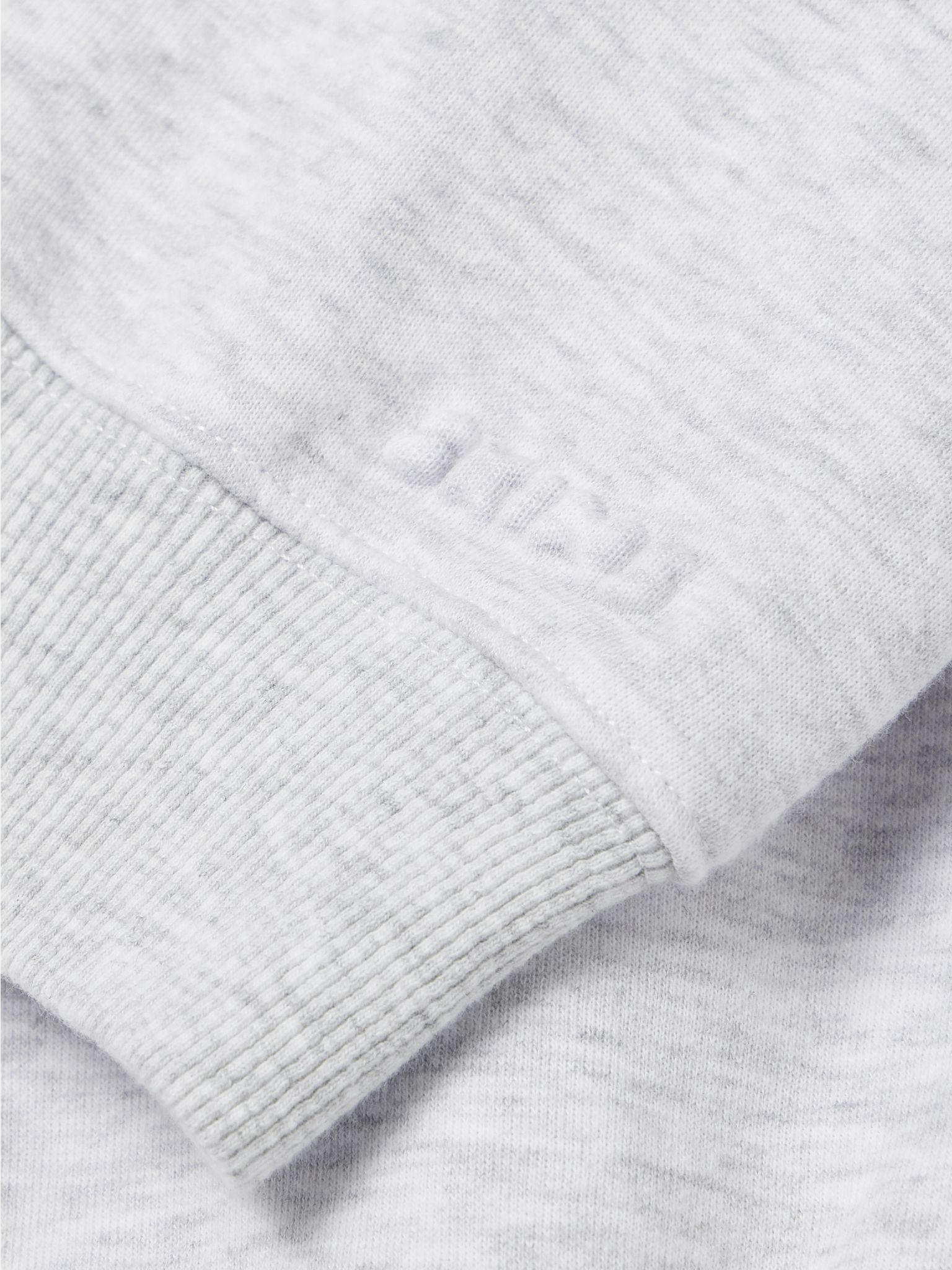 Cotton-Blend Jersey Long Sleeve Henley - Light Heather Grey Light gray - 4