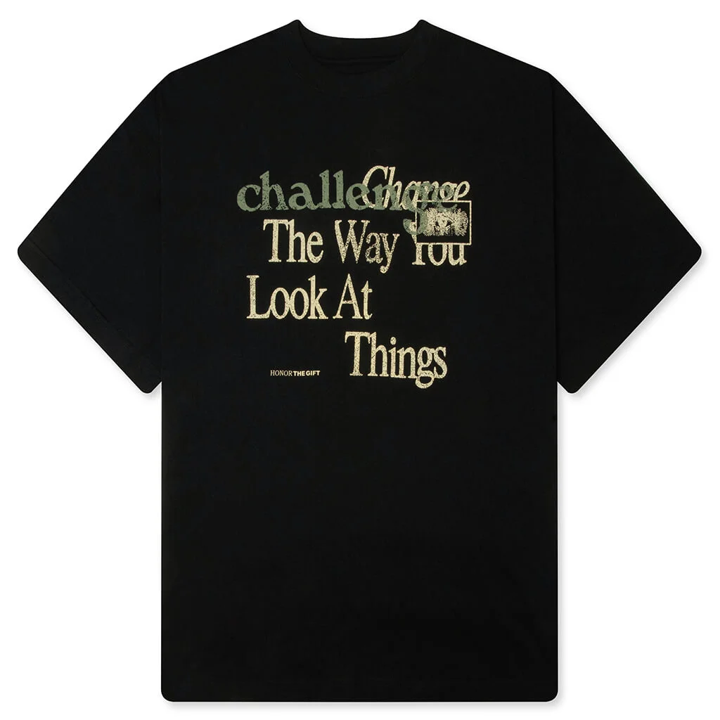 CHALLENGE S/S TEE - BLACK - 1