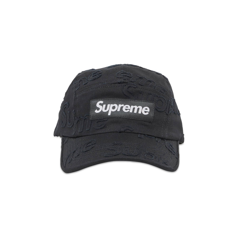 Supreme Lasered Twill Camp Cap '블랙 이름 * - 1