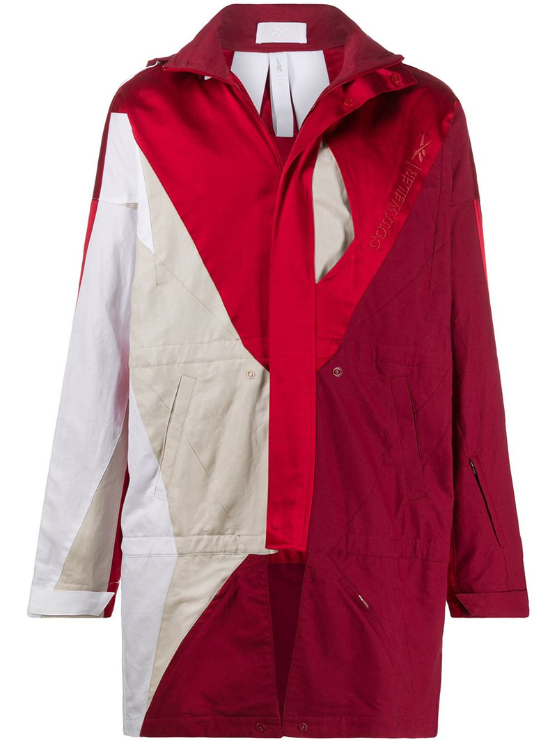 colour block raincoat 1