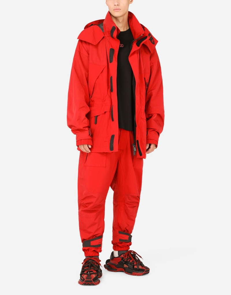Dolce & Gabbana Nylon jogging pants with patch outlook