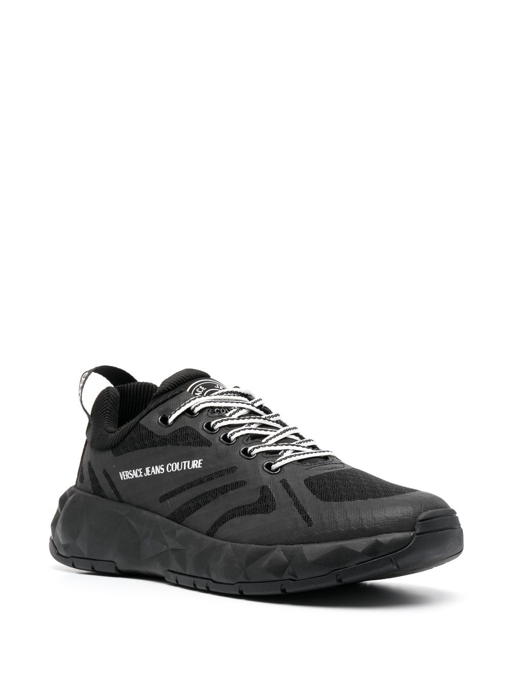 logo-print low-top sneakers - 2