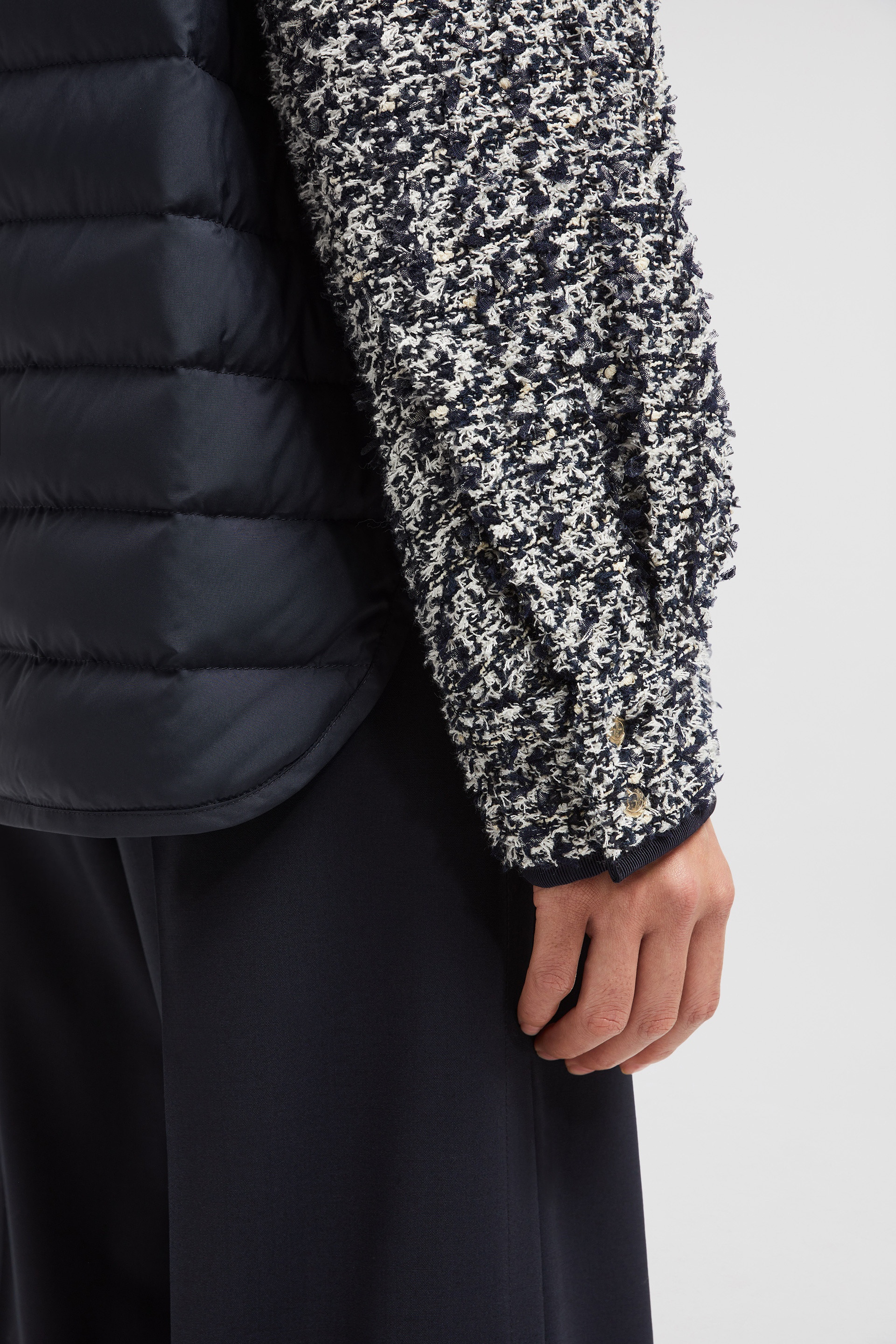 Tweed Down Shirt Jacket - 7