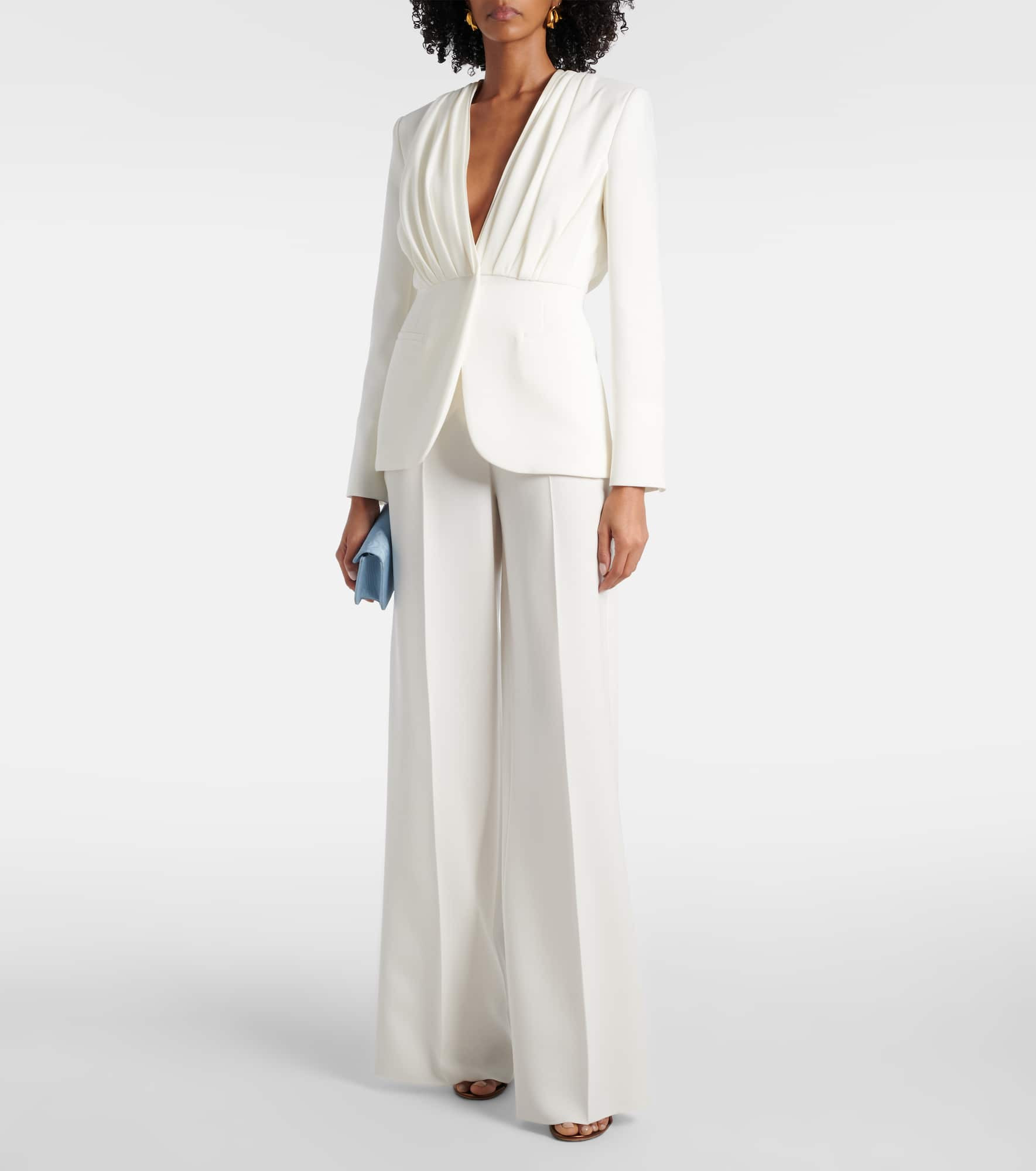 Abetone high-rise cady wide-leg pants - 2