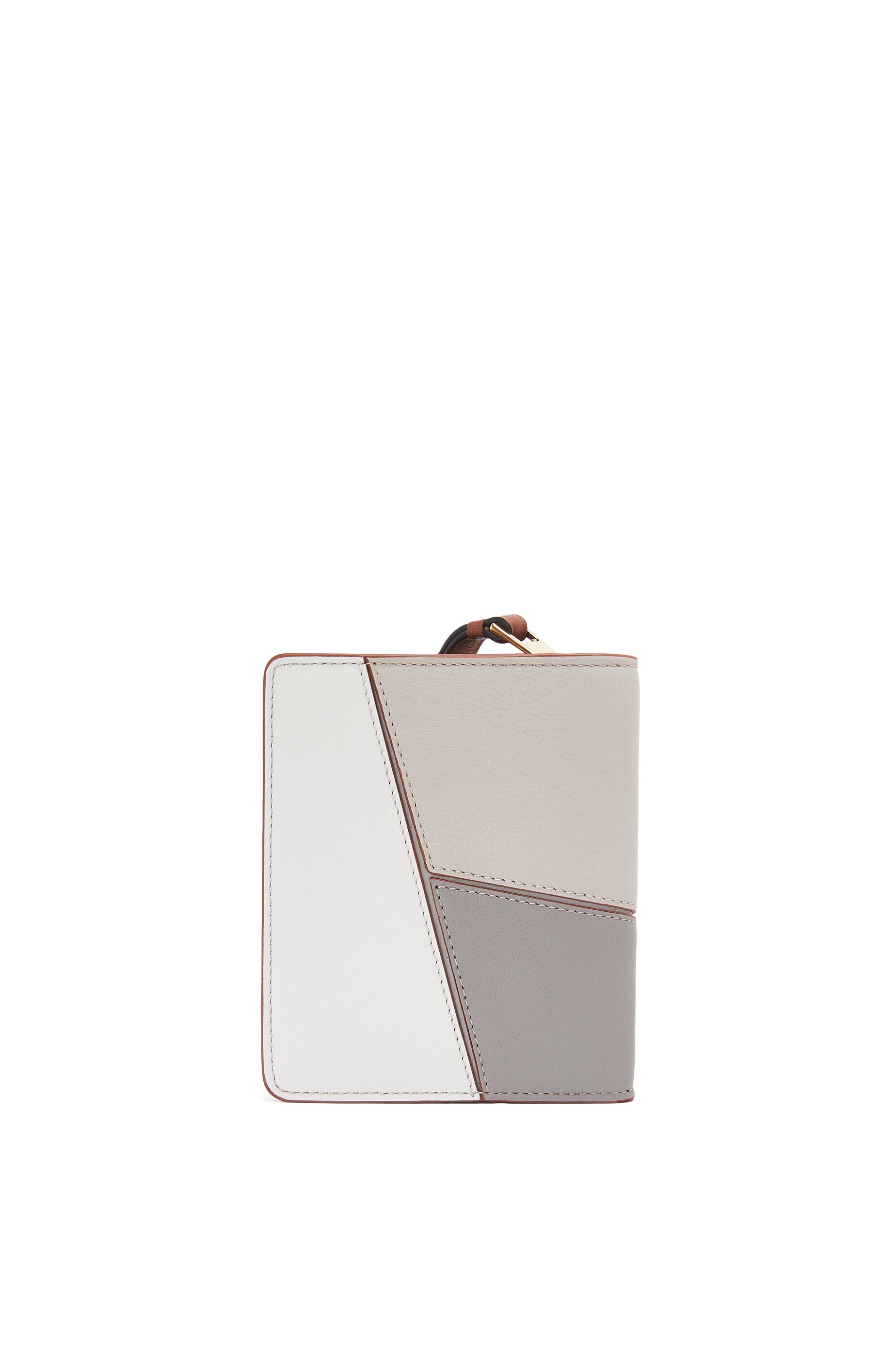 Puzzle compact zip wallet in classic calfskin - 4