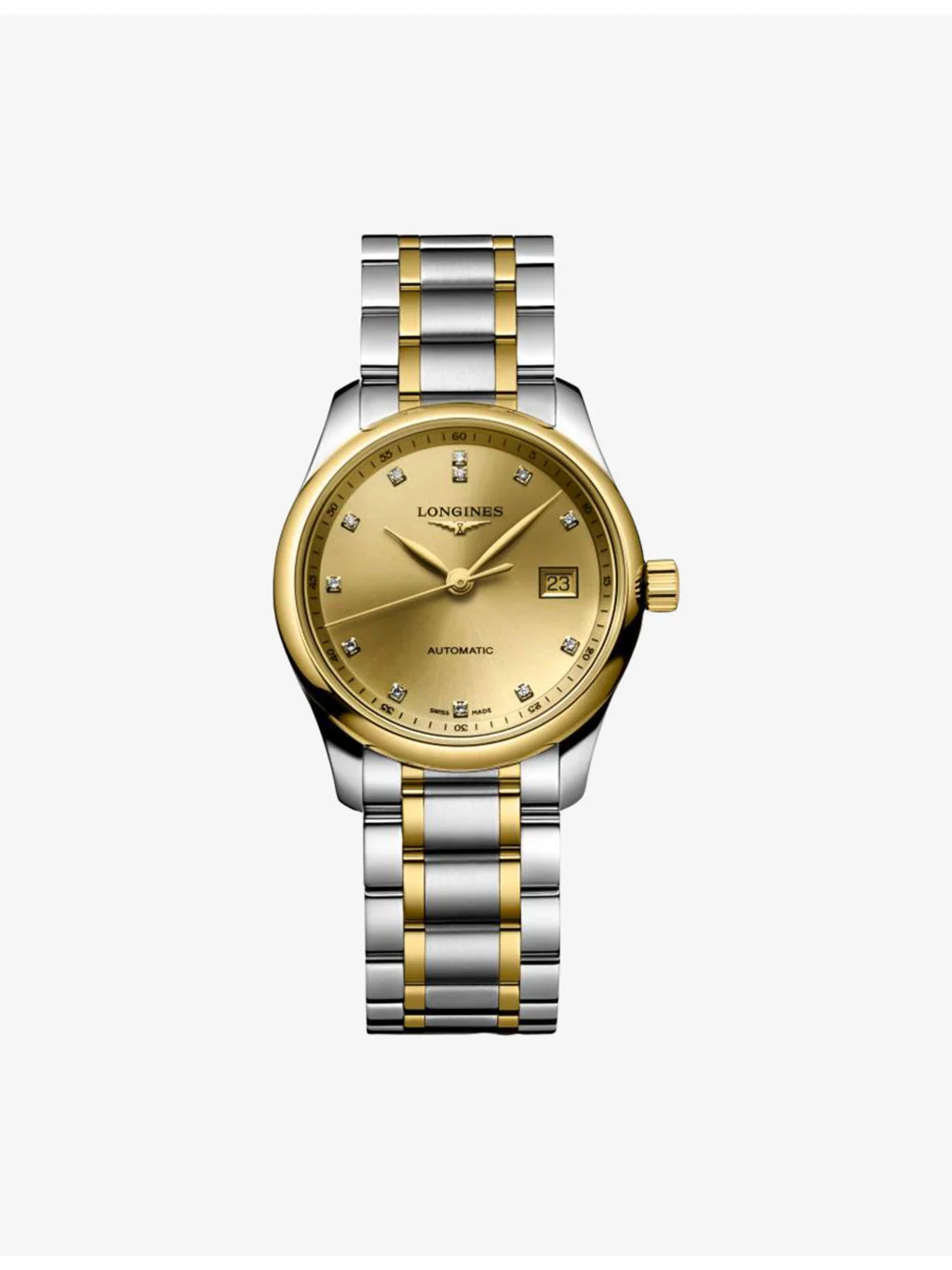 L2.257.5.37.7 Master Collection 18ct Yellow-Gold, 0.034ct Diamond And Stainless-Steel Automatic Watc - 1