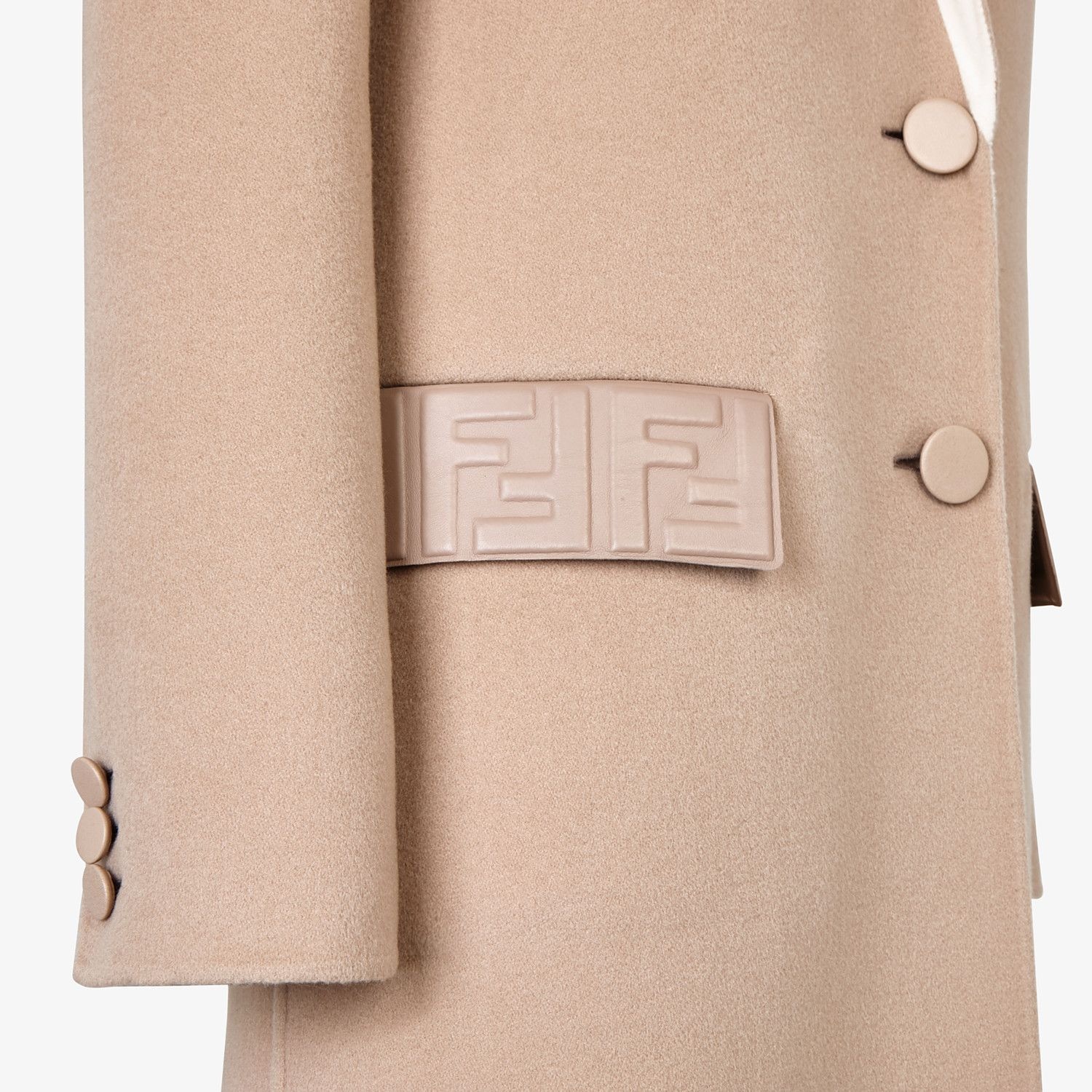 Beige cashmere coat - 3