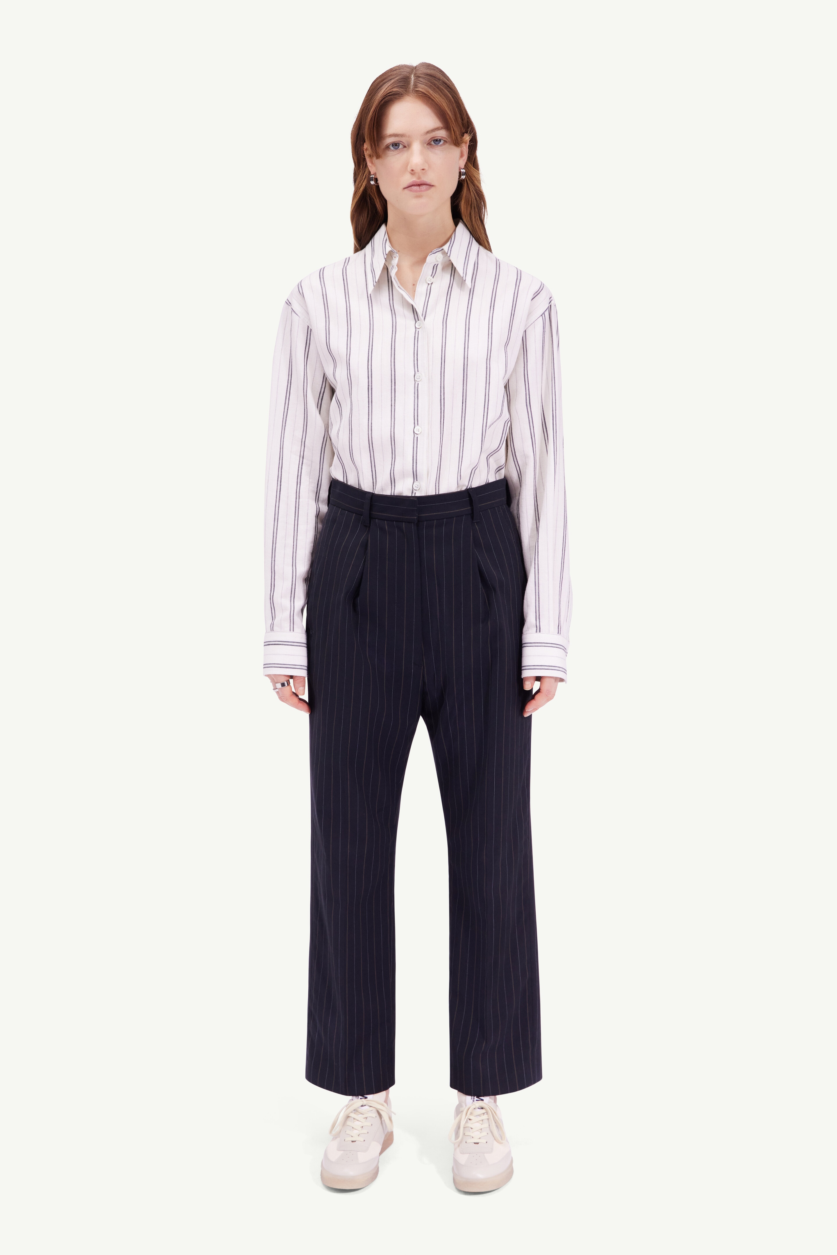 Stripe cargo trousers - 2
