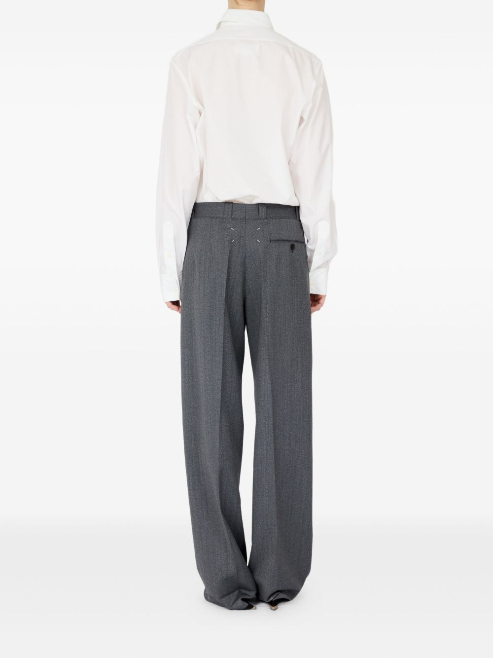 wide-leg tailored trousers - 5