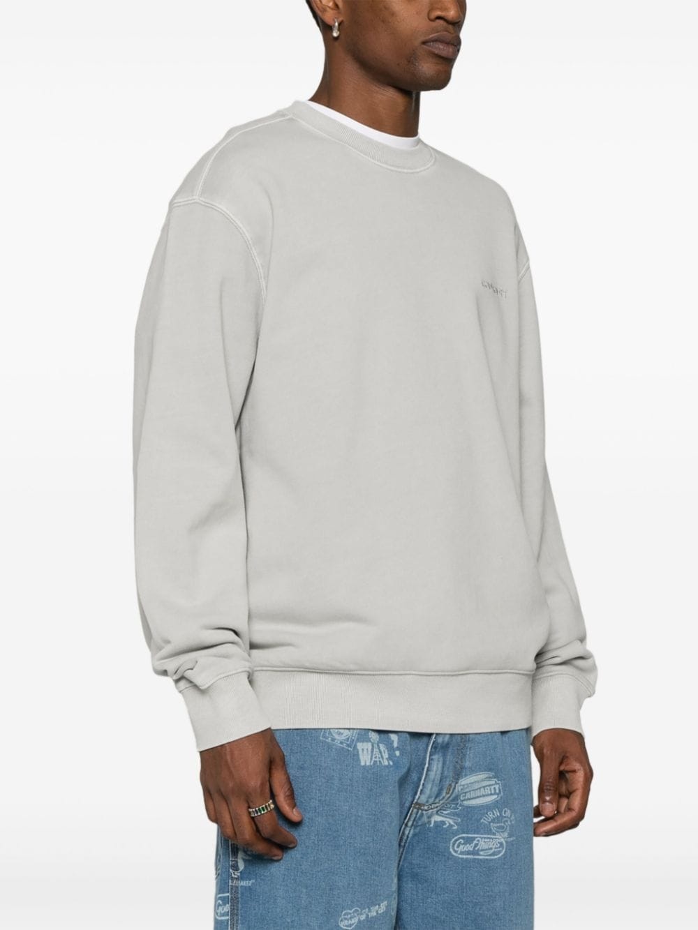 Duster Script logo-embroidered sweatshirt - 3