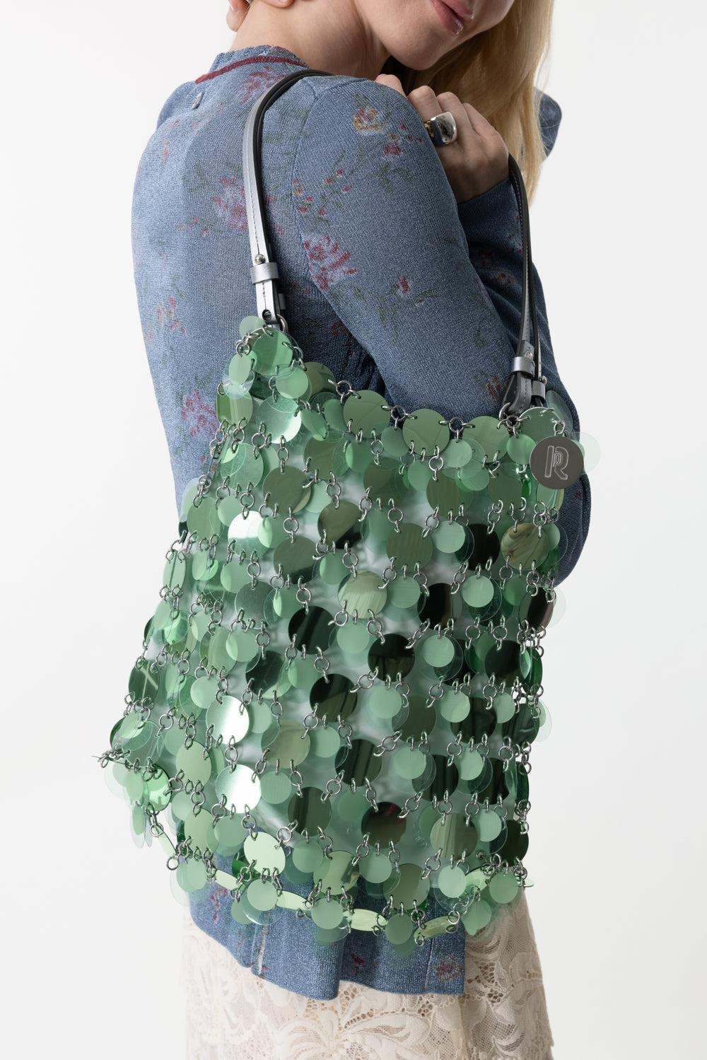 DISC SPARKLE SQUARE HANDBAG - 3