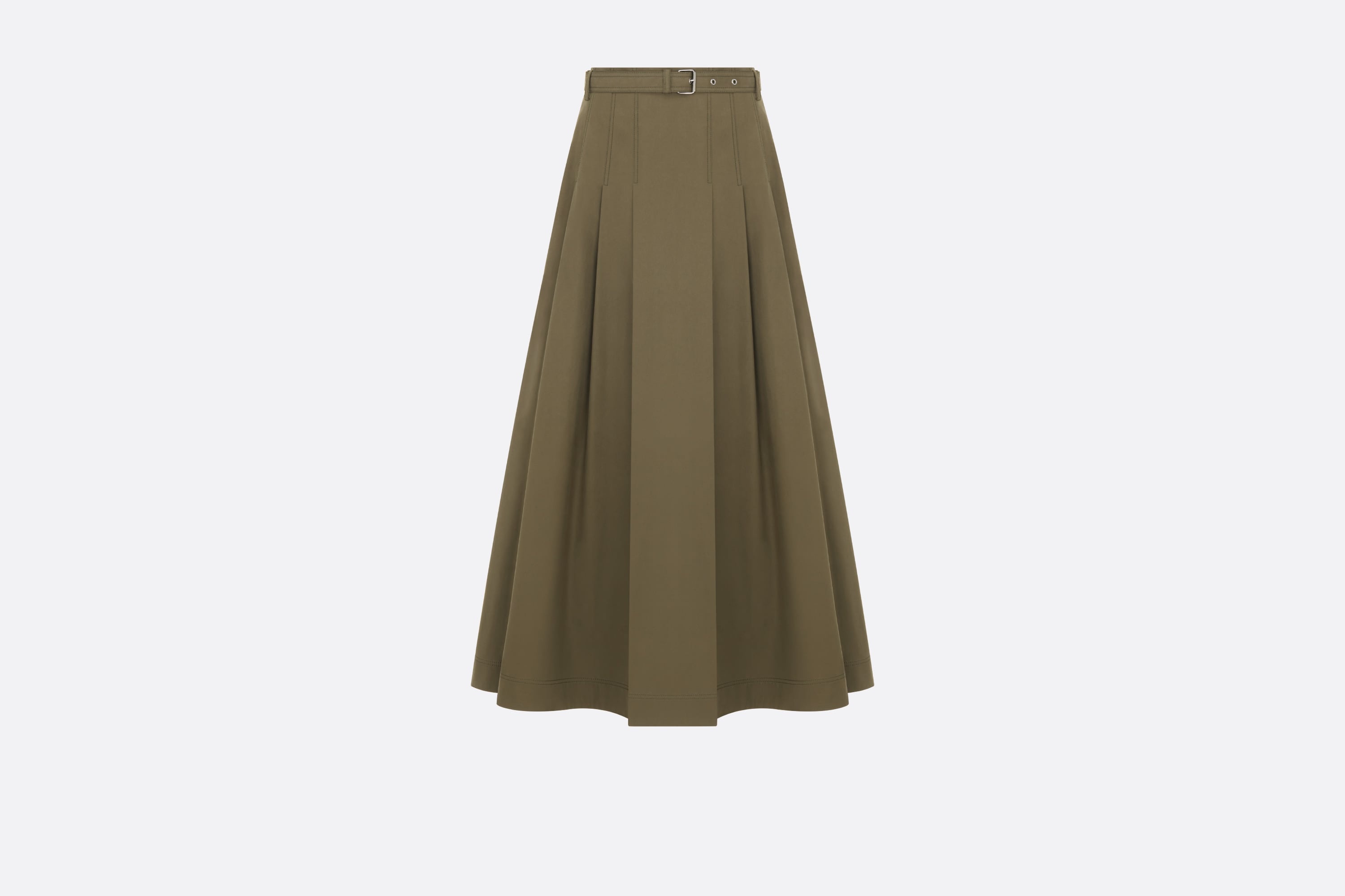Mid-Length Belted Skirt - 1