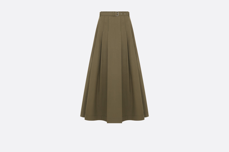 Mid-Length Belted Skirt 1