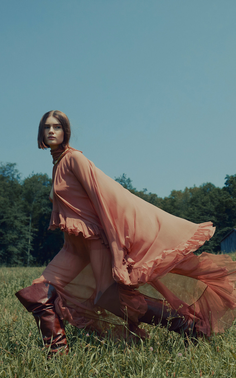 Chloé Eve Over-The-Knee Leather Boots brown outlook