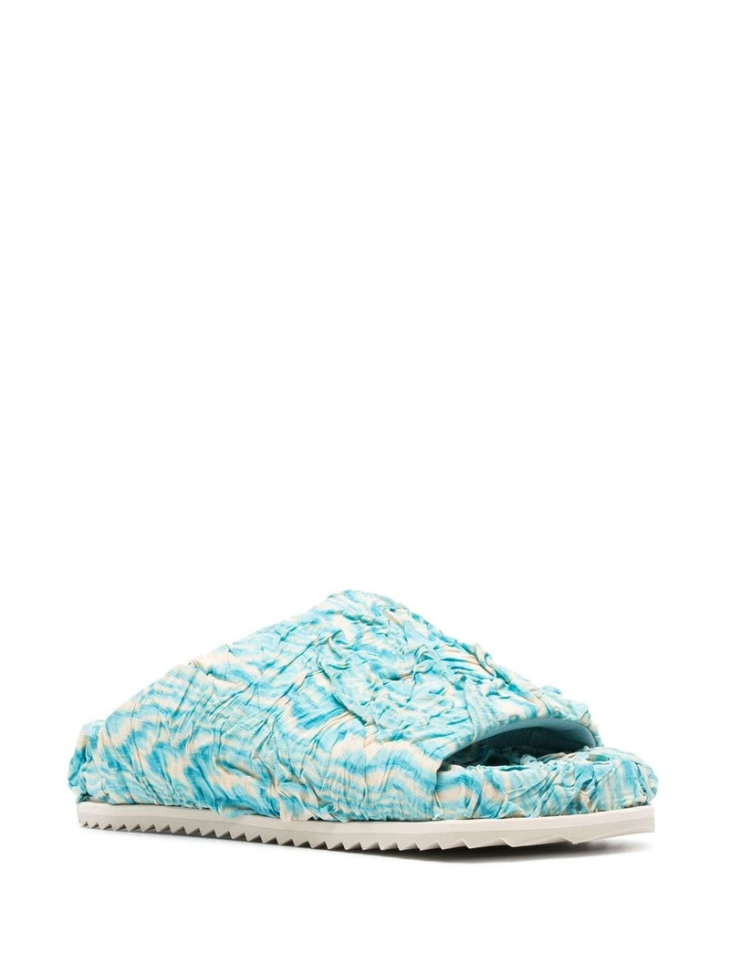 YUME YUME abstract-print slip-on slides outlook
