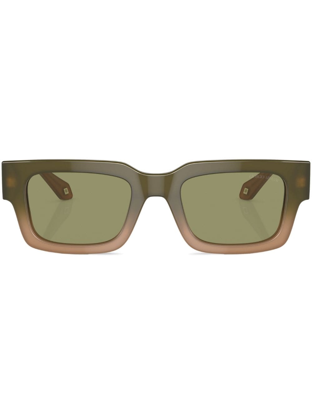 rectangle-frame tinted-lenses sunglasses - 1