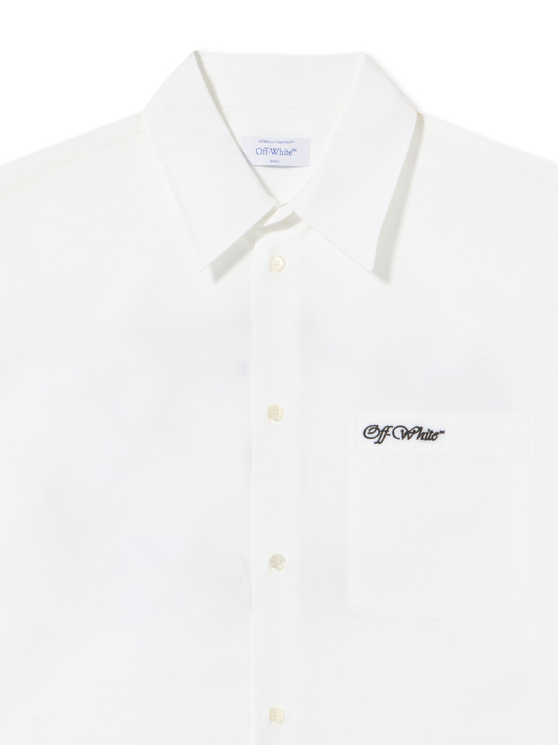 White Popeline Oversized Shirt 3