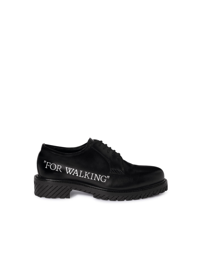 Black "for Walking" Derby Shoes 1