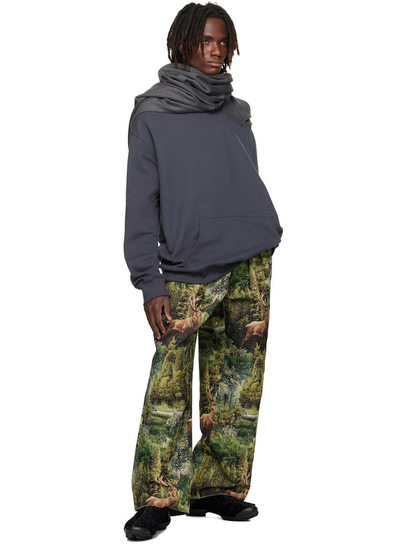 BLESS Green Ultrawidepleated Trousers outlook