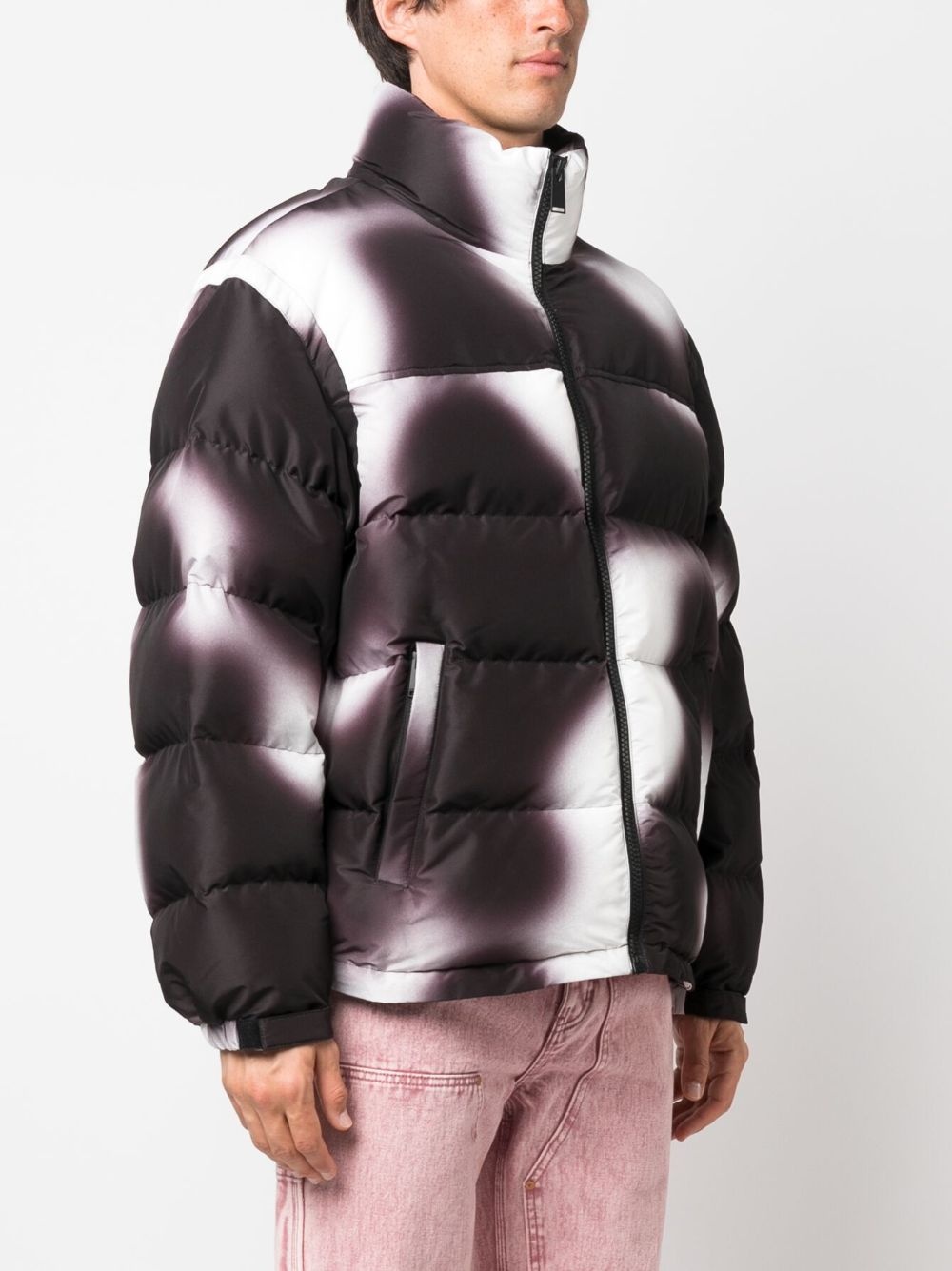 High neck down jacket with zip - 4