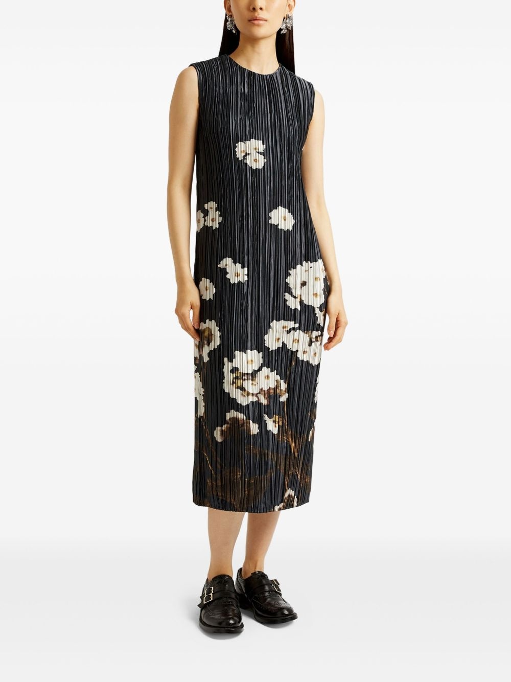 pleated midi dress - 3
