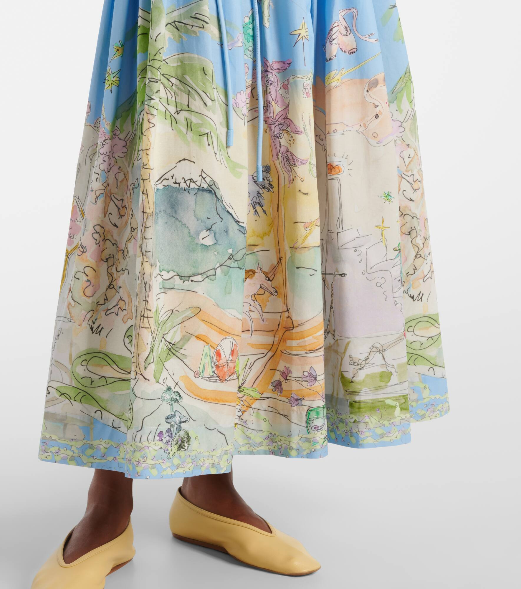 Anouk printed cotton shirt dress - 6