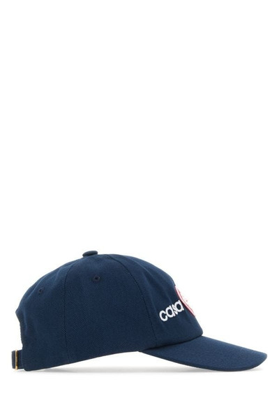 CASABLANCA Navy blue cotton baseball cap outlook