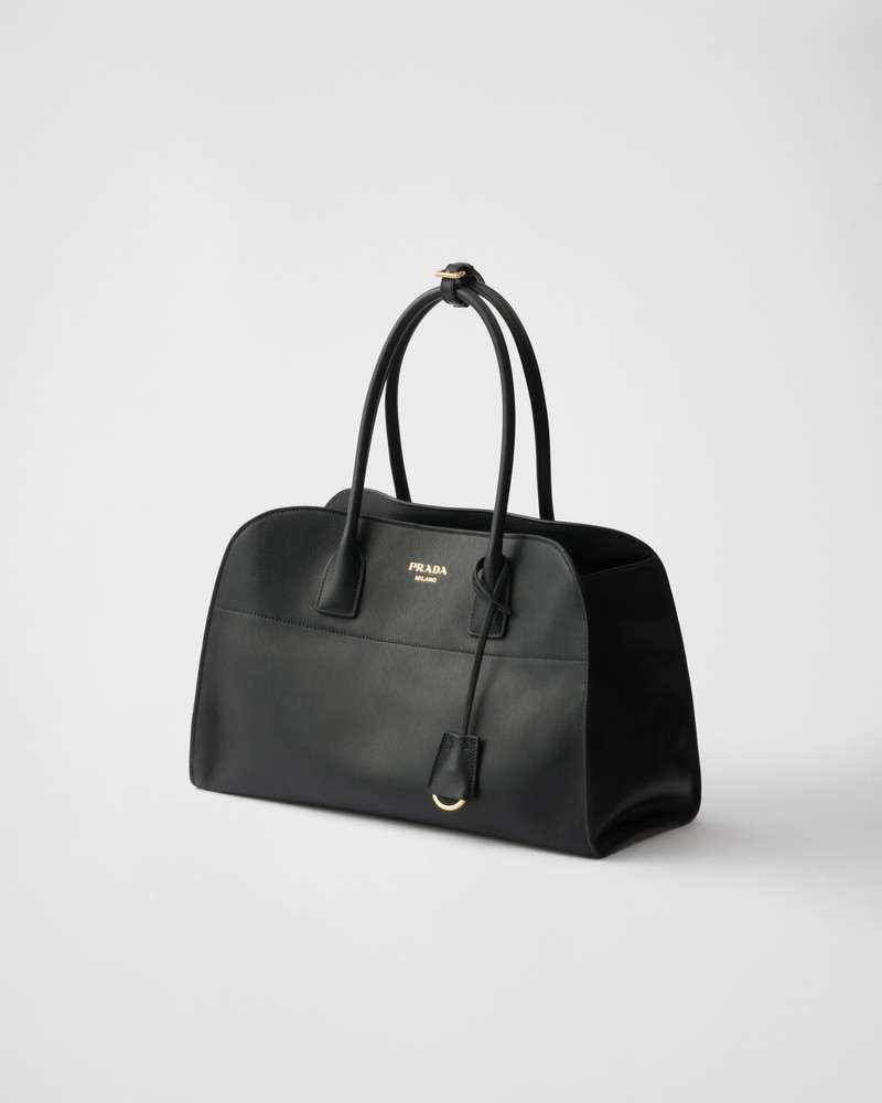 Prada Large leather tote bag outlook