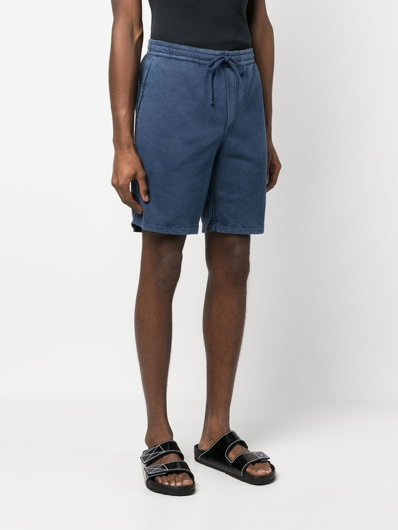 drawstring cotton track shorts 3