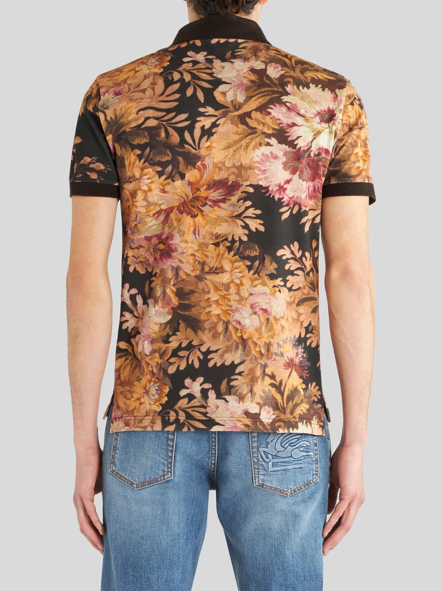 POLO SHIRT WITH FLORAL PRINT - 4