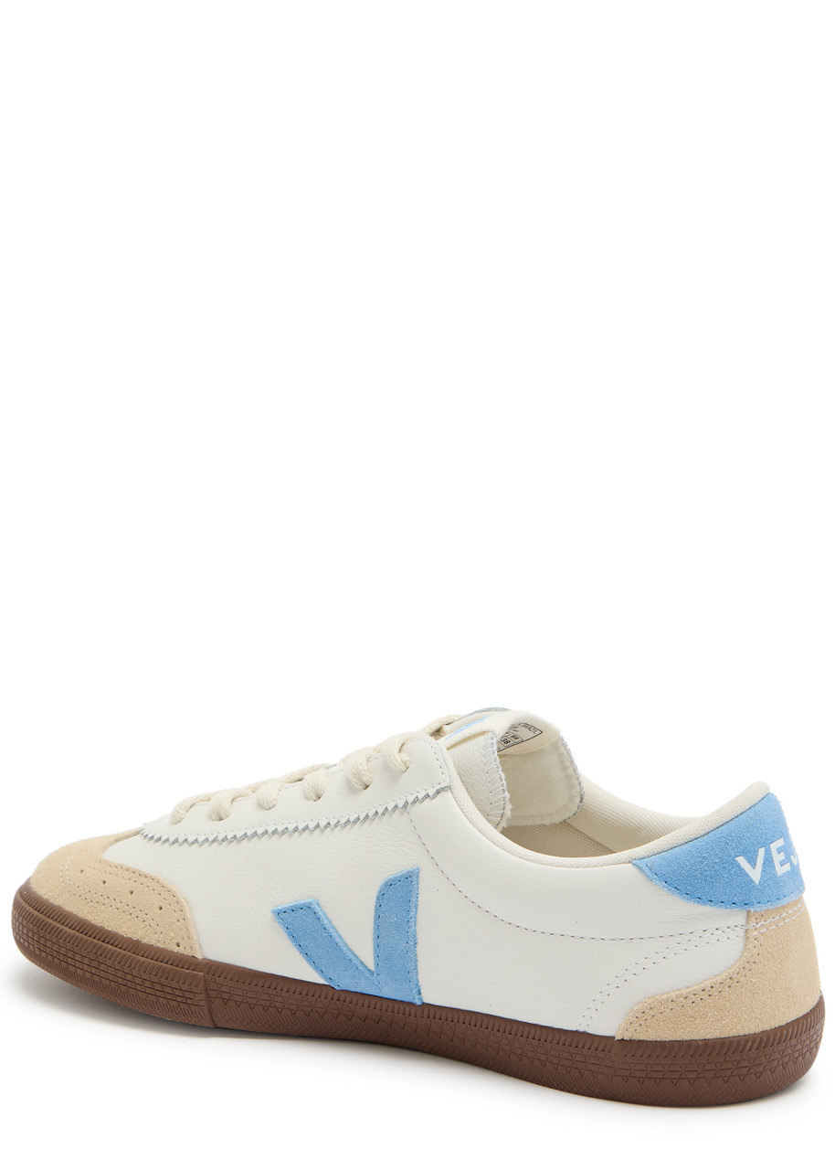 Veja Volley Panelled Grained Leather Sneakers - 2
