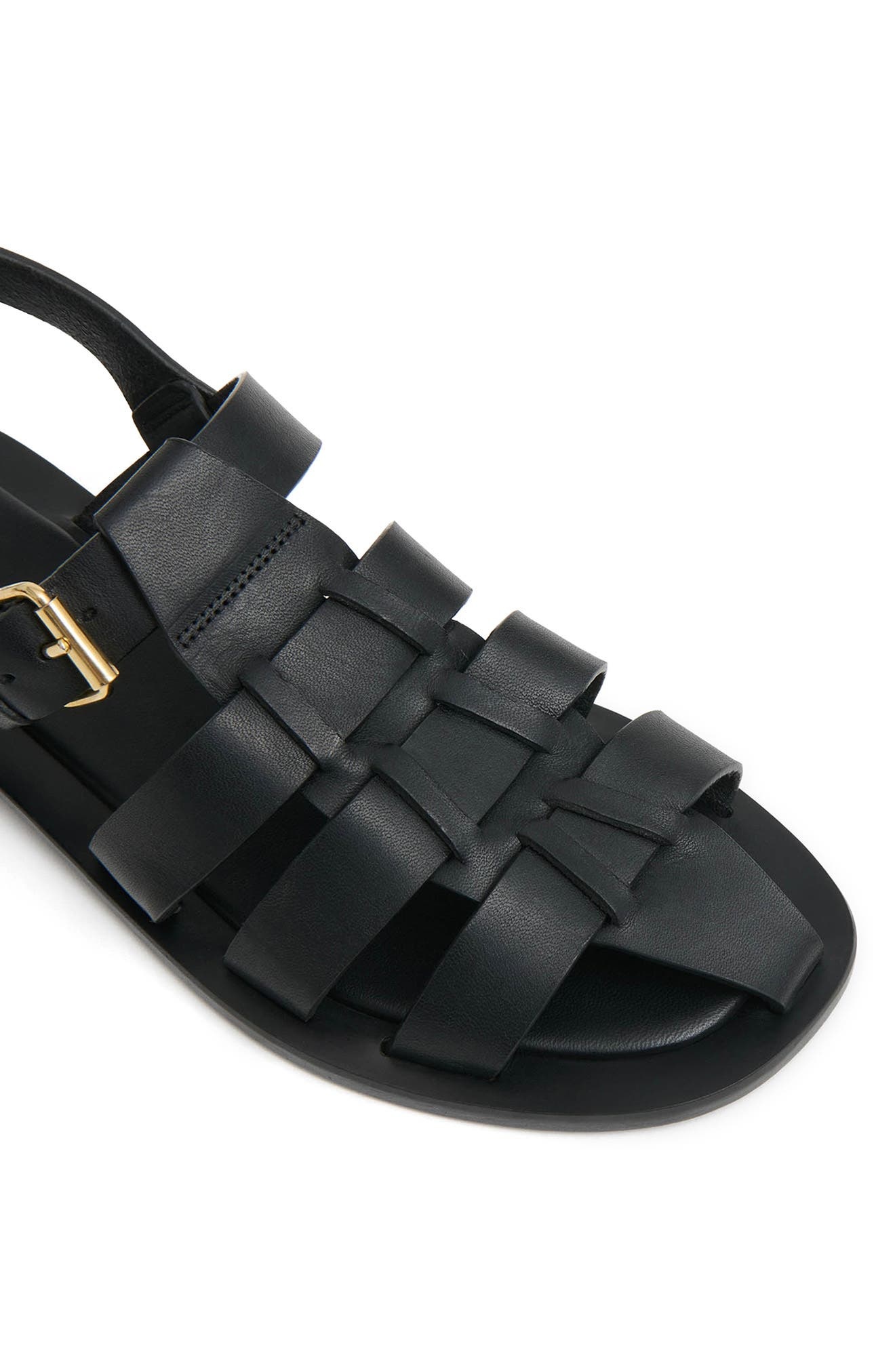 Mansur Gavriel Slingback Fisherman Sandal in Black at Nordstrom - 4