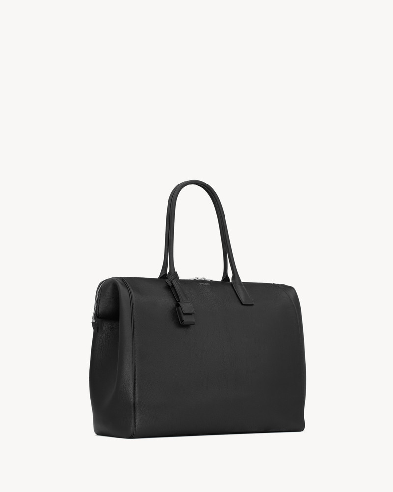 SAINT LAURENT NORTH/SOUTH DOCTOR BAG IN GRAINED LEATHER 4