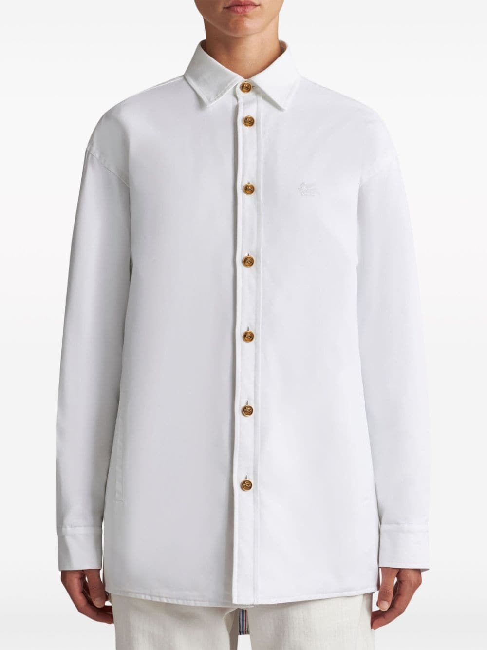 padded cotton shirt jacket - 3