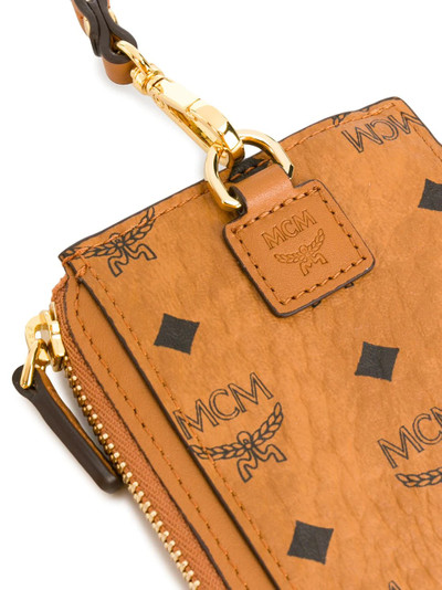 MCM all-over logo print wallet outlook