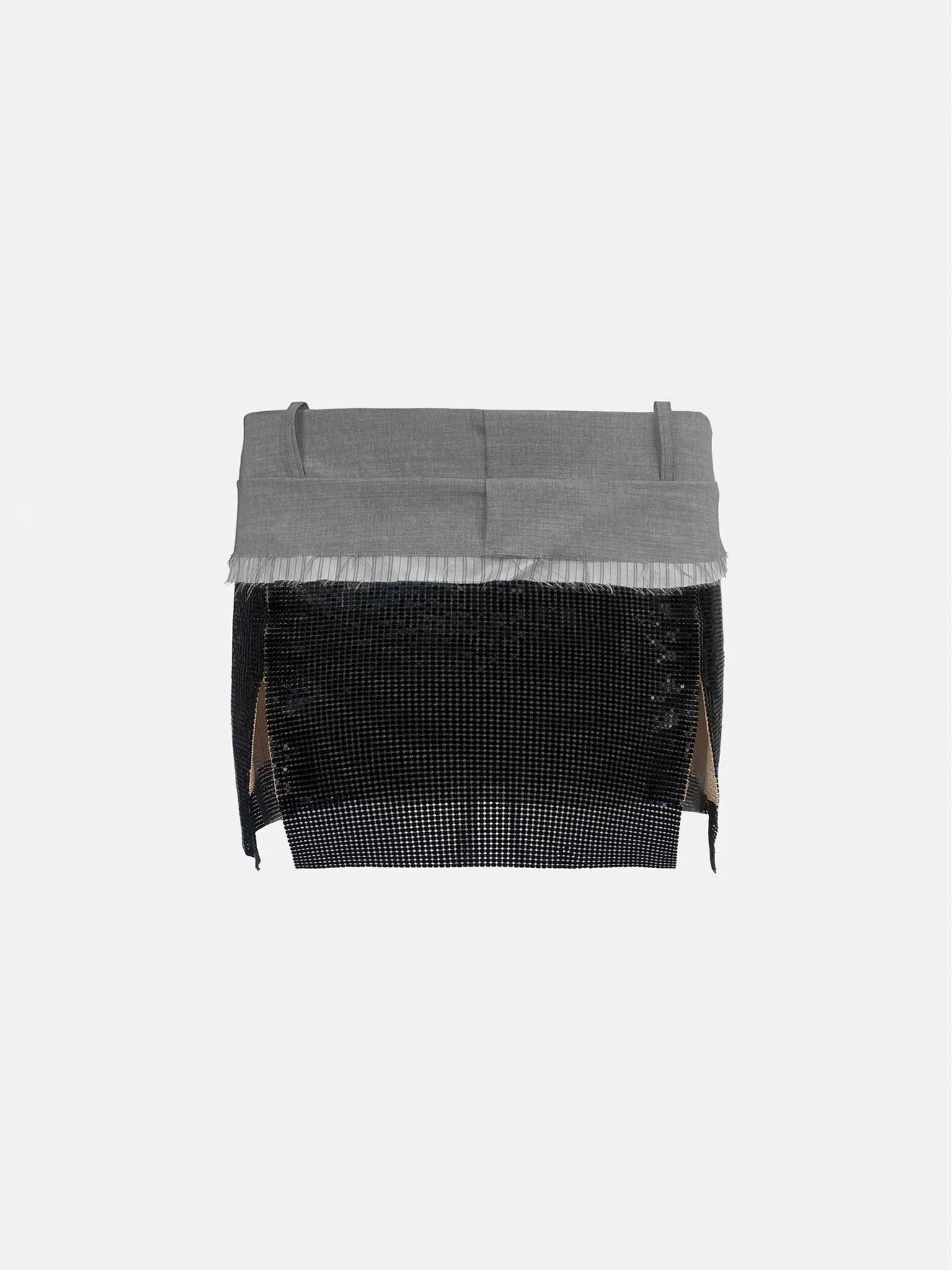 WINNIE MINI SKIRT METALLIC BLACK - 1