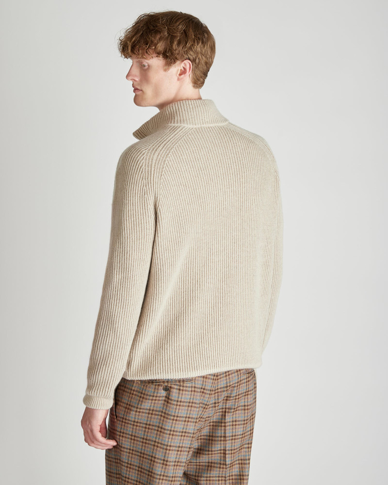Slim fit cashmere high neck jumper 3