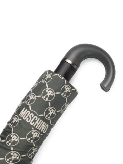 Moschino monogram-print two-tone umbrella outlook