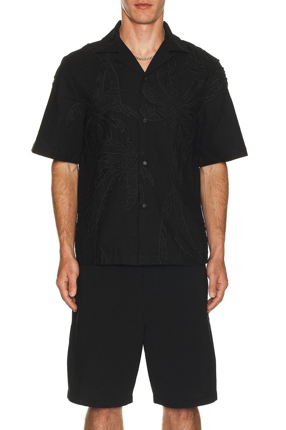 Paisley Palm Camp Shirt - 3