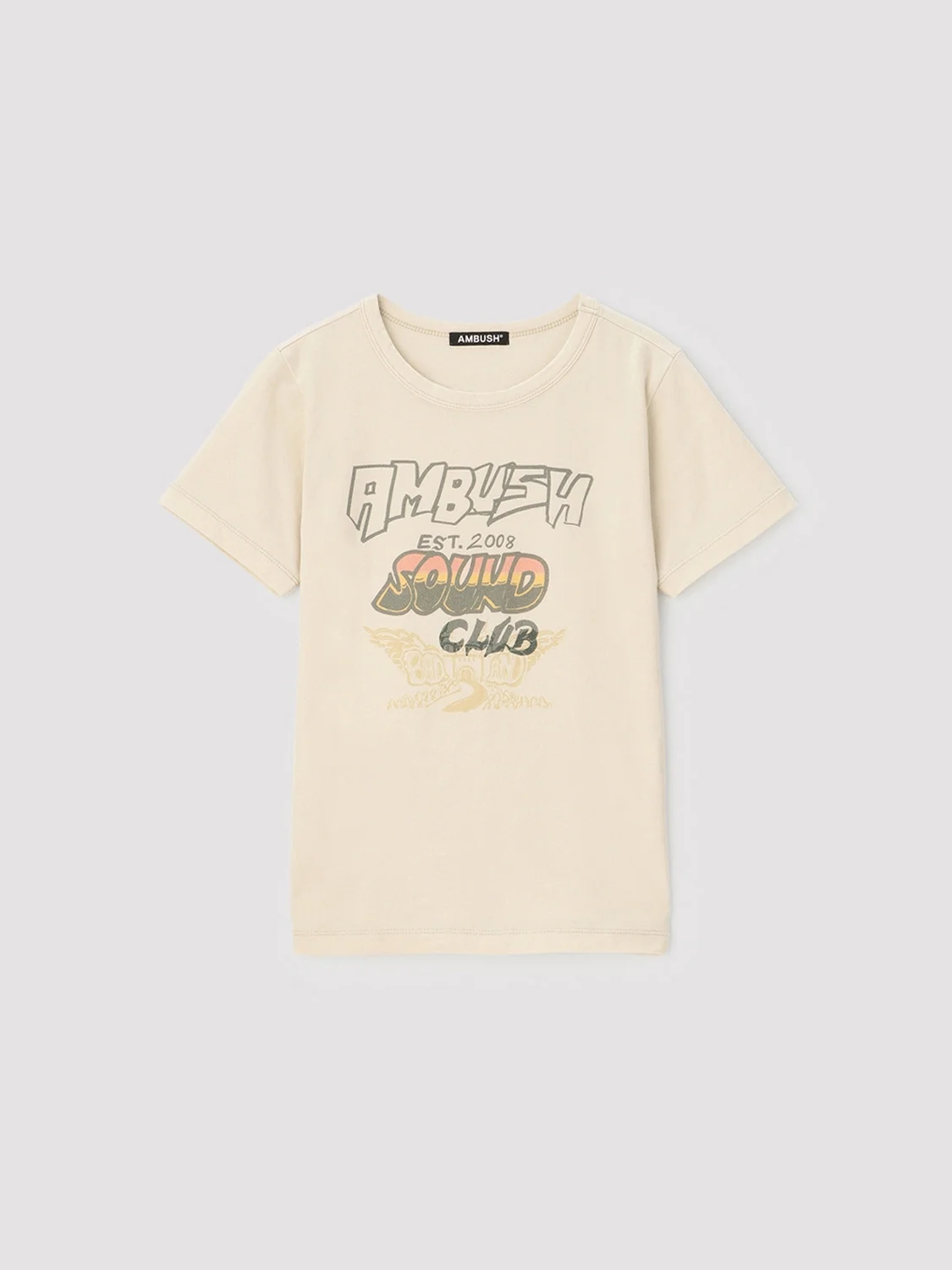 AMBUSH SOUND CLUB FITTED T-SHIRT - 1
