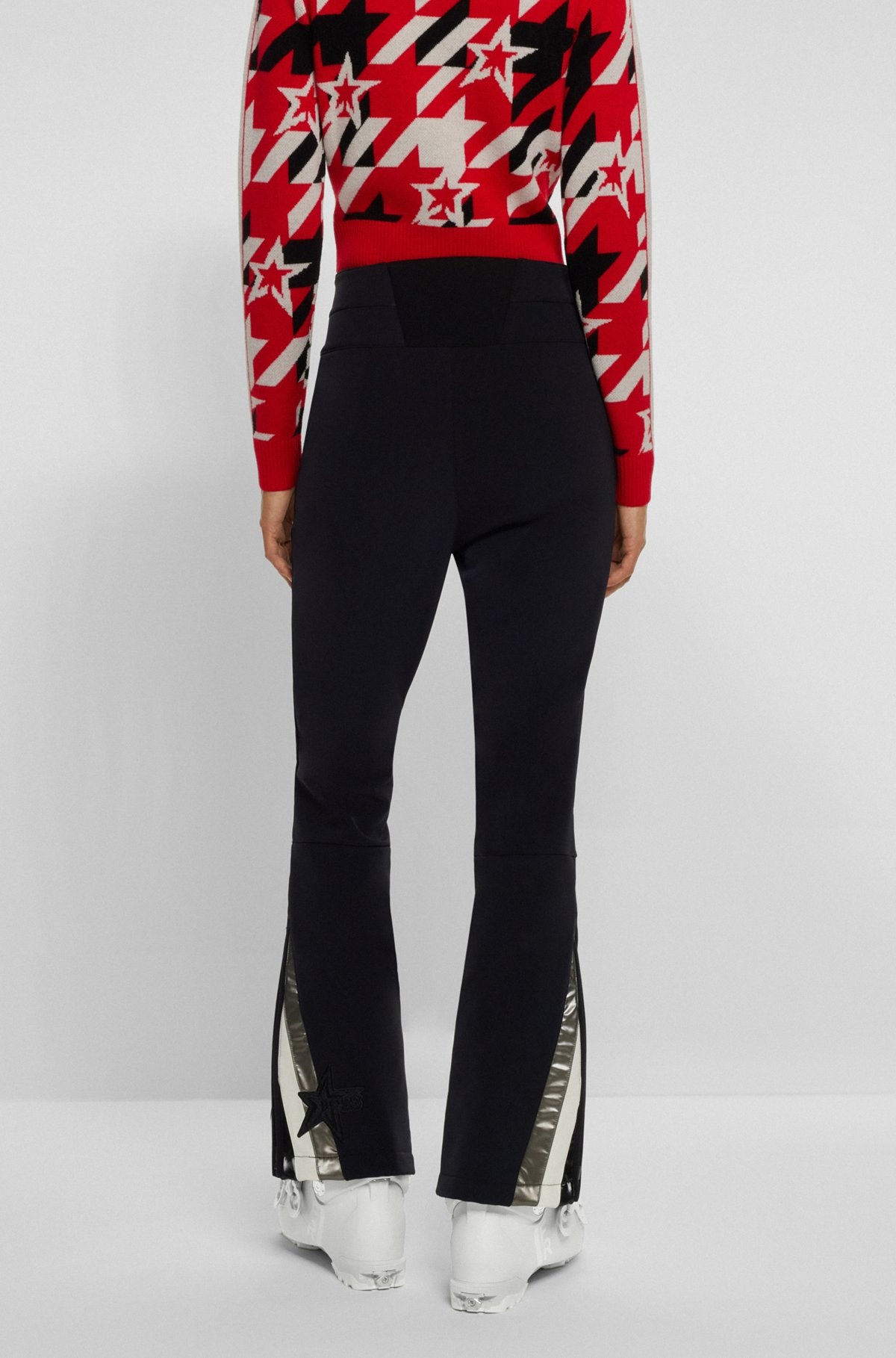 BOSS X PERFECT MOMENT SKI TROUSERS WITH STRIPES AND BRANDING - 4